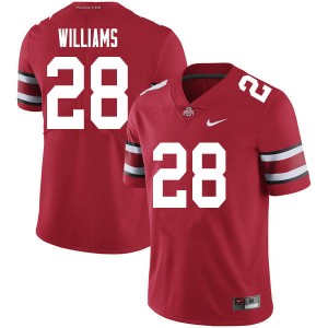 Men Miyan Williams Red OSU Buckeyes Football #28 Jersey 263399-732