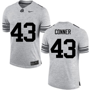 Men Nick Conner Gray OSU Buckeyes Football #43 Jersey 579652-682