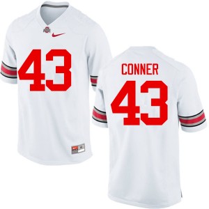 Men Nick Conner White Ohio State Buckeyes Football #43 Jersey 521012-396
