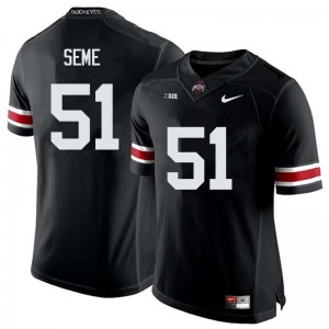 Men Nick Seme Black OSU Football #51 Jersey 976853-762