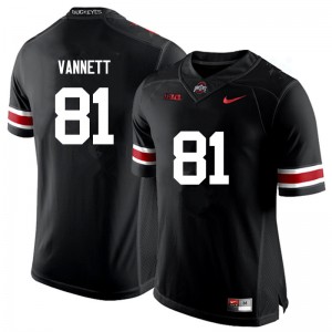 Men Nick Vannett Black Ohio State Football #81 Jersey 890283-217