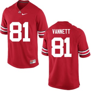 Men Nick Vannett Red OSU Buckeyes Football #81 Jersey 292514-106