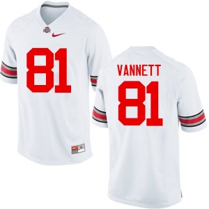 Men Nick Vannett White Ohio State Football #81 Jersey 836094-367