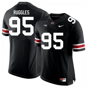 Men Noah Ruggles Black OSU Football #95 Jersey 146027-176