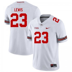 Men Parker Lewis White Ohio State Football #23 Jersey 168180-223