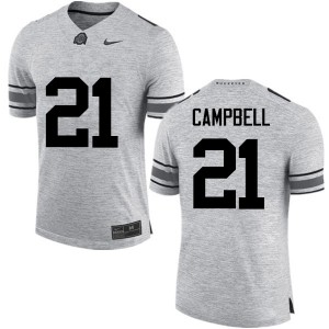 Men Parris Campbell Gray Ohio State Football #21 Jersey 997271-642