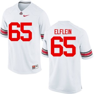 Men Pat Elflein White OSU Buckeyes Football #65 Jersey 203951-574