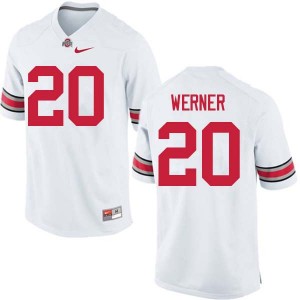 Men Pete Werner White Ohio State Buckeyes Football #20 Jersey 379472-246