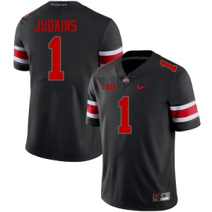 Men Quinshon Judkins Blackout Ohio State Buckeyes Football #1 Jersey 960916-359