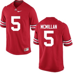 Men Raekwon McMillan Red Ohio State Football #5 Jersey 811987-583