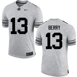 Men Rashod Berry Gray Ohio State Buckeyes Football #13 Jersey 531157-307