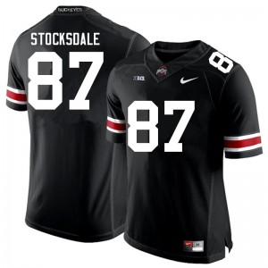 Men Reis Stocksdale Black Ohio State Buckeyes Football #87 Jersey 464727-309