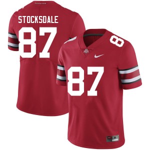 Men Reis Stocksdale Red Ohio State Football #87 Jersey 549375-695