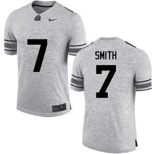 Men Rod Smith Gray Ohio State Football #7 Jersey 796222-544