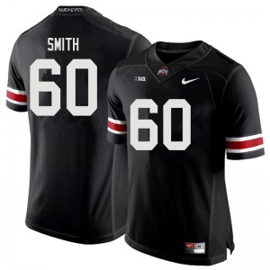 Men Ryan Smith Black Ohio State Football #60 Jersey 285043-516
