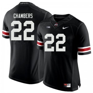 Men Steele Chambers Black OSU Football #22 Jersey 313326-645