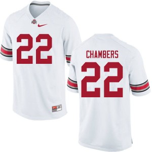 Men Steele Chambers White OSU Football #22 Jersey 837606-373
