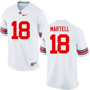 Men Tate Martell White Ohio State Football #18 Jersey 967203-135
