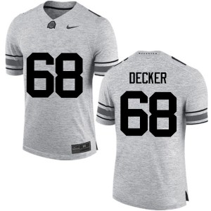 Men Taylor Decker Gray Ohio State Football #68 Jersey 418602-429