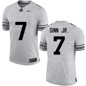 Men Ted Ginn Jr. Gray Ohio State Buckeyes Football #7 Jersey 568450-857