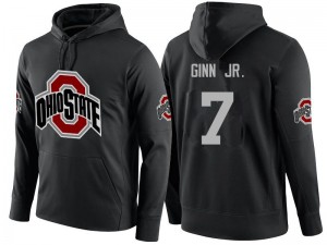 Men Ted Ginn Jr. Black Ohio State Buckeyes Name-Number #7 Hoodies 440309-358