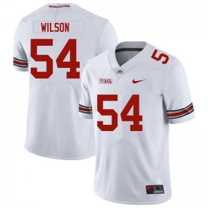 Men Toby Wilson White Ohio State Football #54 Jersey 113681-104