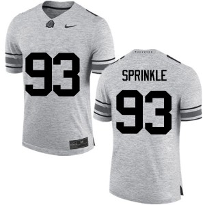 Men Tracy Sprinkle Gray OSU Football #93 Jersey 165099-775