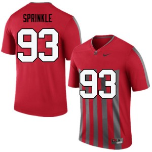 Men Tracy Sprinkle Throwback OSU Buckeyes Football #93 Jersey 693613-143