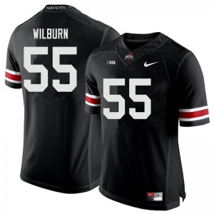Men Trayvon Wilburn Black Ohio State Football #55 Jersey 787403-570