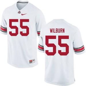 Men Trayvon Wilburn White OSU Football #55 Jersey 441575-795