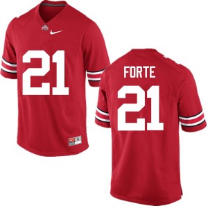 Men Trevon Forte Red Ohio State Football #21 Jersey 151459-374