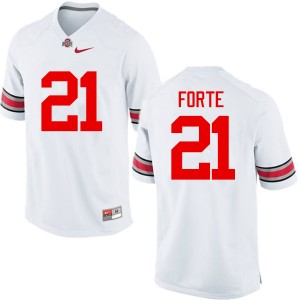 Men Trevon Forte White Ohio State Buckeyes Football #21 Jersey 286909-169