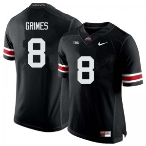 Men Trevon Grimes Black OSU Buckeyes Football #8 Jersey 913948-737