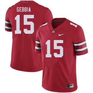 Men Tristan Gebbia Red OSU Buckeyes Football #15 Jersey 362943-153