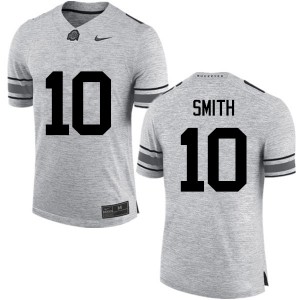 Men Troy Smith Gray Ohio State Football #10 Jersey 219793-374