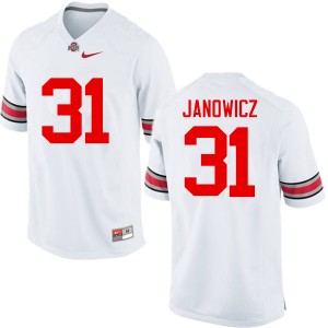 Men Vic Janowicz White Ohio State Football #31 Jersey 305432-303