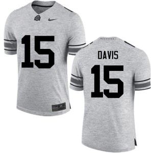 Men Wayne Davis Gray Ohio State Football #15 Jersey 960130-855