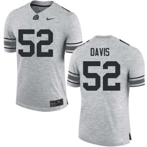 Men Wyatt Davis Gray OSU Football #52 Jersey 592437-450