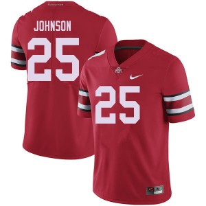 Men Xavier Johnson Red OSU Football #25 Jersey 547373-937