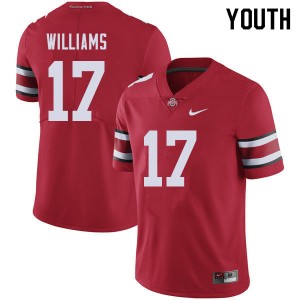 Youth Alex Williams Red OSU Football #17 Jersey 810794-680