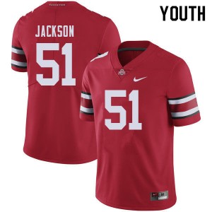 Youth Antwuan Jackson Red Ohio State Buckeyes Football #51 Jersey 860440-596