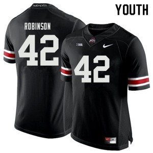 Youth Bradley Robinson Black Ohio State Football #42 Jersey 505603-564