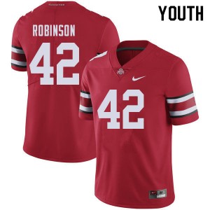 Youth Bradley Robinson Red OSU Football #42 Jersey 128342-553