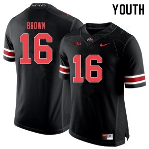 Youth Cameron Brown Black Out OSU Football #16 Jersey 753826-771