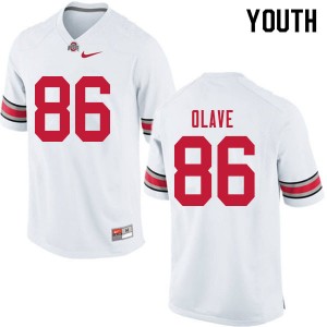 Youth Chris Olave White OSU Football #86 Jersey 792891-547