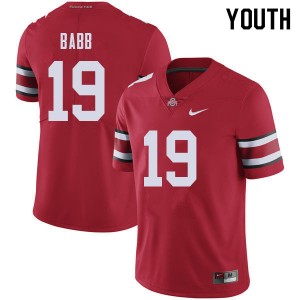 Youth Dallas Gant Red Ohio State Buckeyes Football #19 Jersey 213476-680