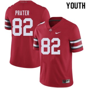 Youth Garyn Prater Red Ohio State Football #82 Jersey 907785-566
