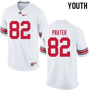 Youth Garyn Prater White OSU Football #82 Jersey 700691-737