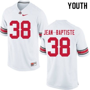 Youth Javontae Jean-Baptiste White OSU Football #38 Jersey 992132-810