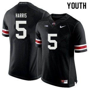 Youth Jaylen Harris Black OSU Buckeyes Football #5 Jersey 411143-895